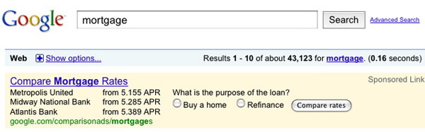 mortgage rate comparison