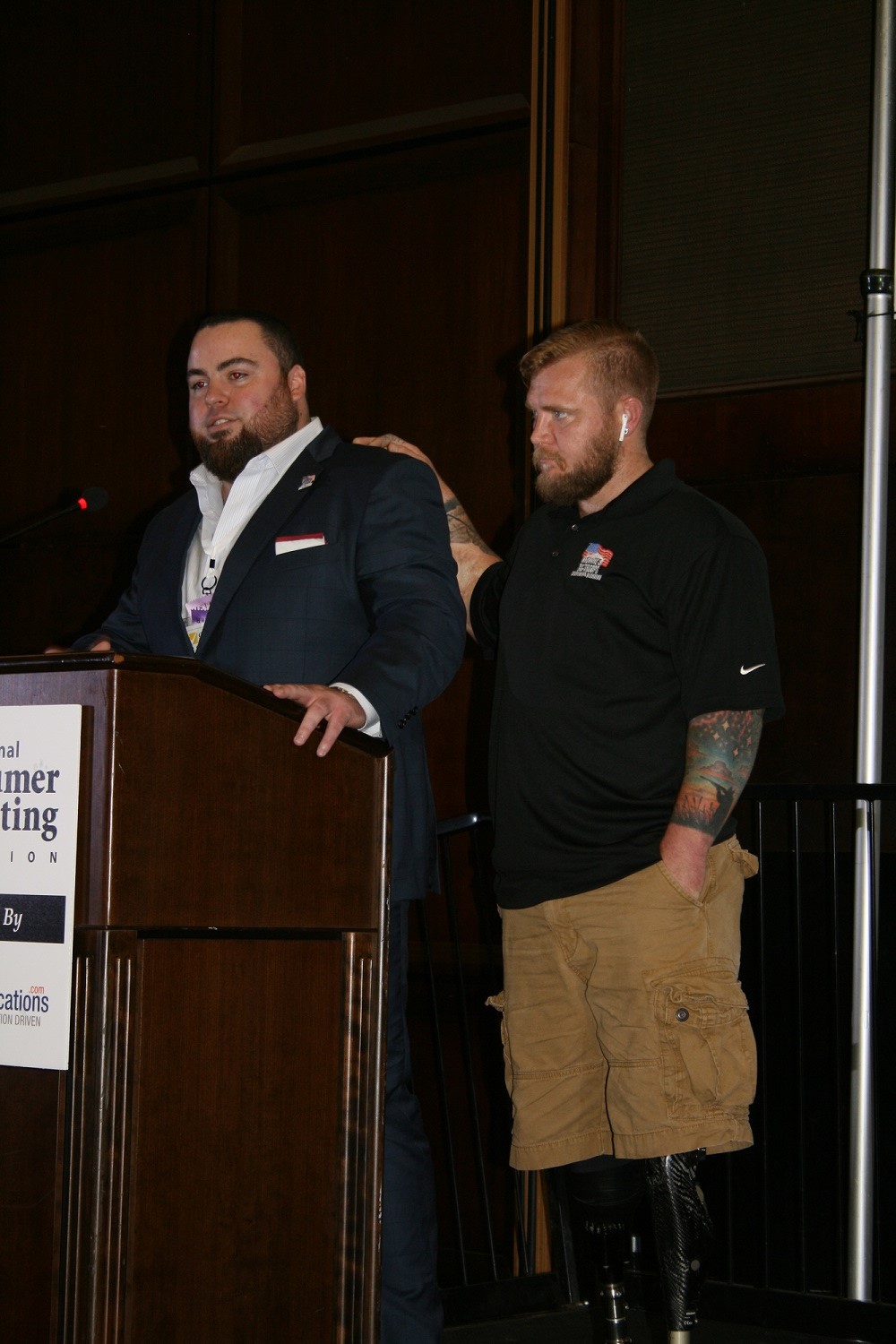 Special Guests Marine Corporal Tony Mullis and Ben MacDonald detail the Homes for Our Troops (HFOT) fundraiser program