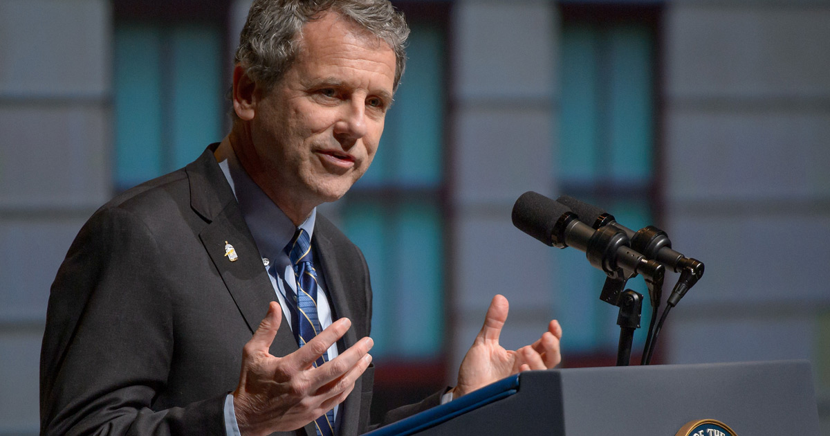 Sen. Sherrod Brown (D-OH), the ranking member of the Senate Banking Committee, has decided not to pursue the 2020 Democratic nomination for President