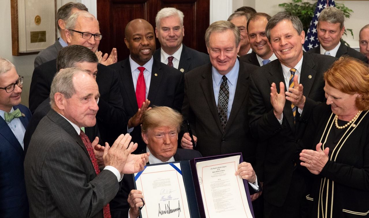 President Trump signed S. 2155, the Economic Growth, Regulatory Relief and Consumer Protection Act, into law this afternoon during a White House ceremony