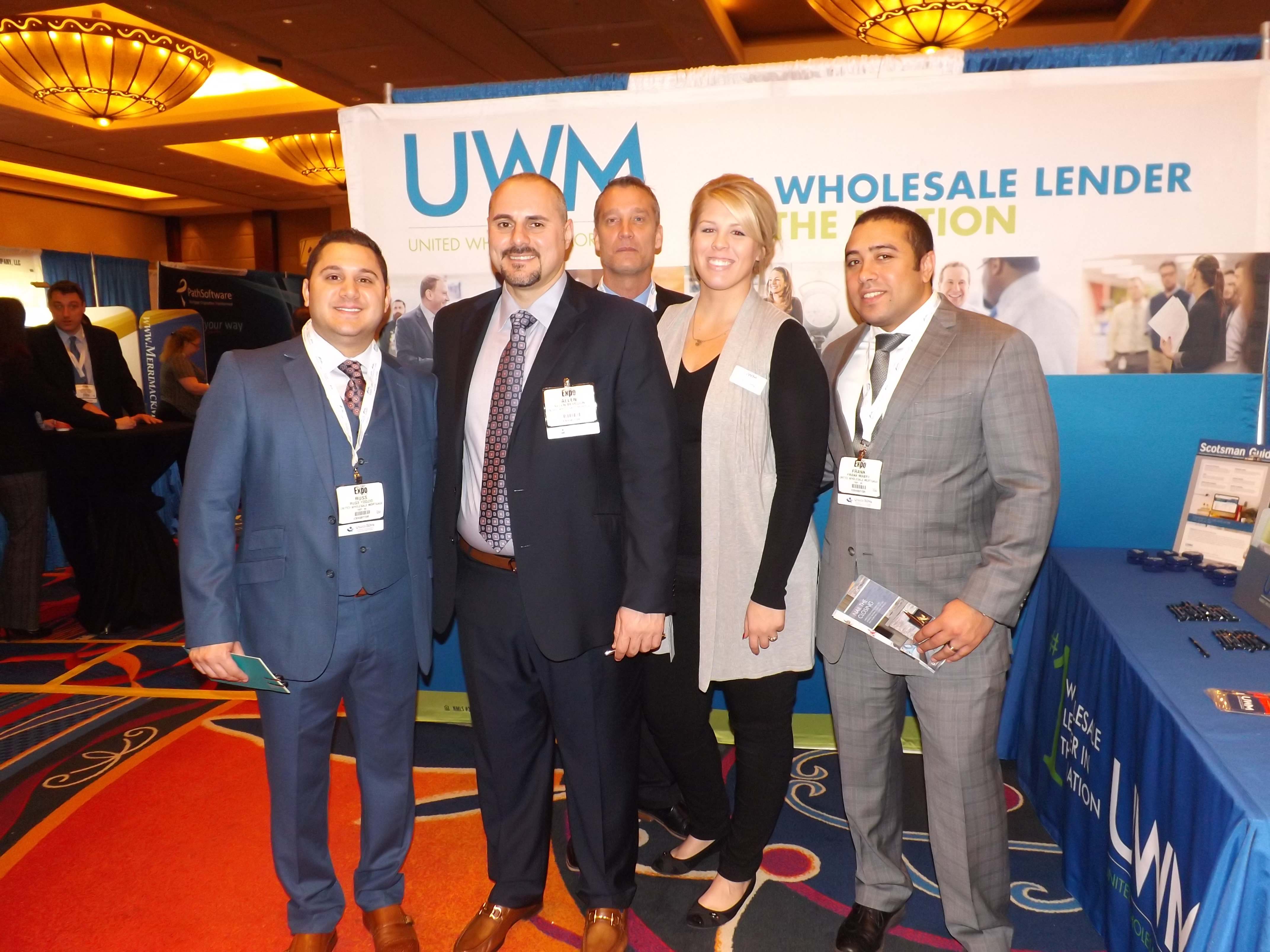 The crew from United Wholesale Mortgage (UWM) were on hand at the New England Mortgage Expo to detail their company's product offerings