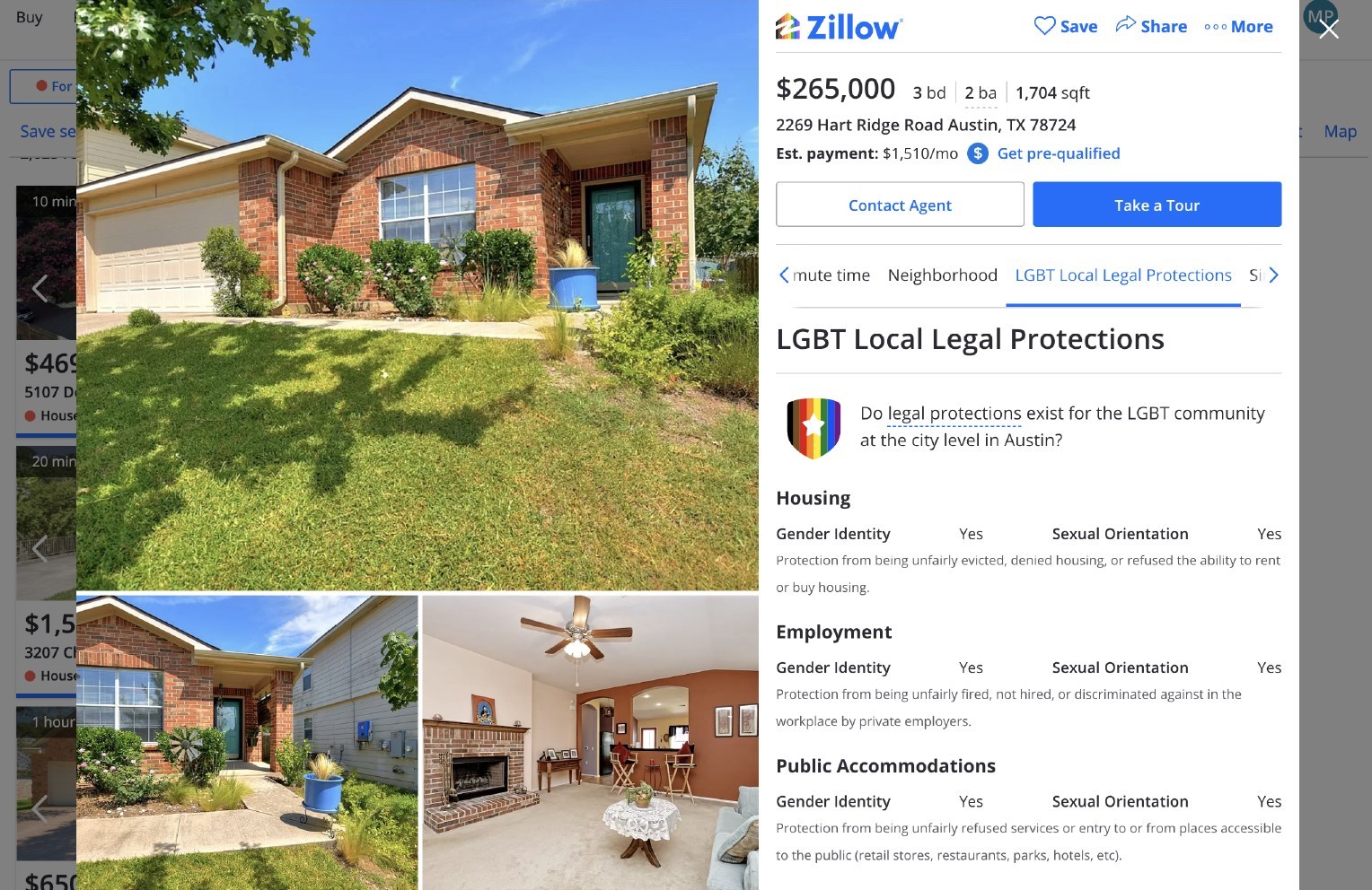 Zillow unveiled LGBT Local Legal Protections
