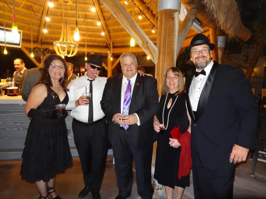 Kay Clemans, Steve Hamby of Trans Union, NAMB CEO Don Frommeyer, Barb Frommeyer and NCRA Executive Director Terry Clemans at the Rat Pack feature event, sponsored by Meridian Link