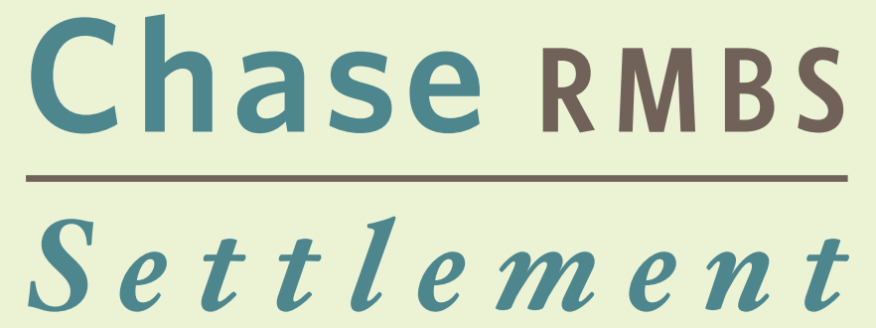 Chase RMBS Settlement report