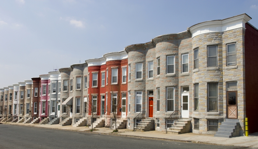 Baltimore Row Houses Pic