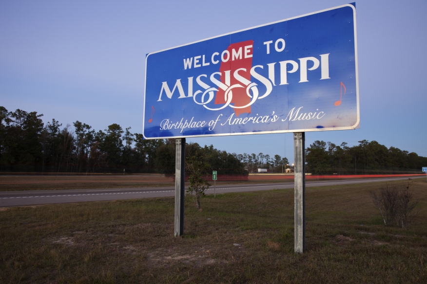 Mississippi Welcome Sign Pic