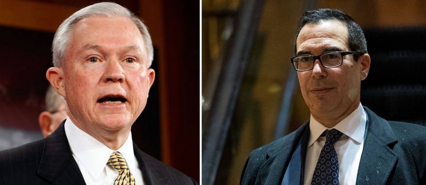 President Trump’s nominations of Sen. Jeff Sessions (D-AR) to become Attorney General and banker Steven Mnuchin to become Secretary of the Treasury, their respective nominations were affirmed amid partisan rancor