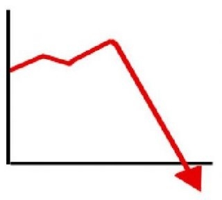 Down arrow graph