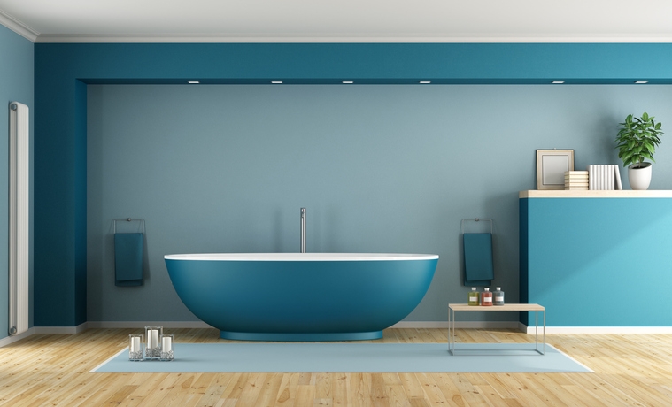 If you’re selling your home and you have a blue bathroom, you can expect to see a lot more green in the sales transaction