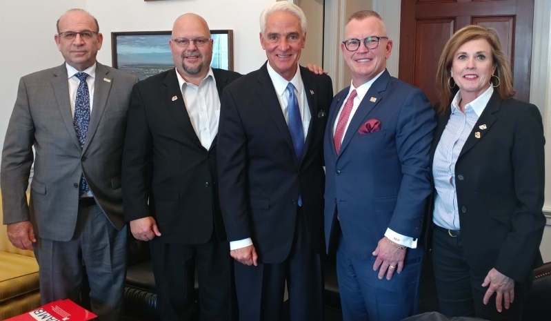 Allen Middleman, Jeff Parry, Rep. Charlie Crist (D-FL), Kimber White and Linda Knowlton in D.C. during NAMB’s Legislative & Regulatory Conference