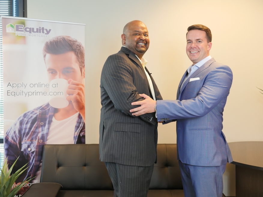SVP, Keith Webster, along with President of Equity Prime Mortgage, Eddy Perez, CMB