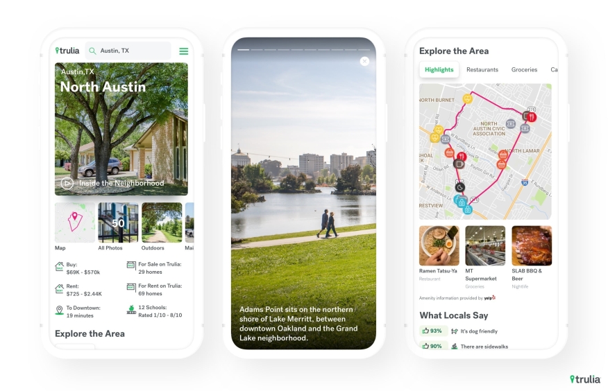 Trulia has introduced Trulia Neighborhoods, an app that incorporates crowdsourced information, including original photography, and drone footage, on neighborhoods where potential homebuyers are looking for property