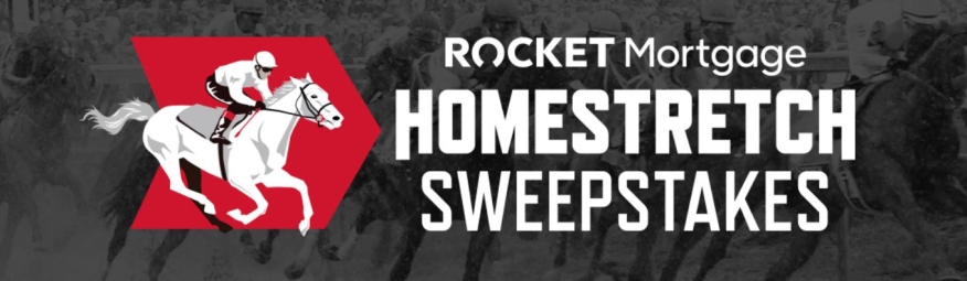 Quicken Loans is teaming with Churchill Downs, the home of horse racing’s celebrated Kentucky Derby, on a new promotion dubbed the “Rocket Mortgage Homestretch Sweepstakes.”