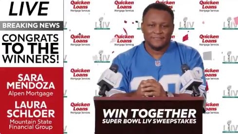 Quicken Loans Mortgage Services (QLMS) has added to the Super Bowl festivities by announcing the winner of its “Win Together Super Bowl LIV Sweepstakes