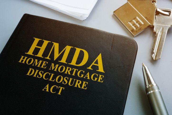 Home Mortgage Disclosure Act HMDA on the desk (Photo credit: Getty Images/ designer491)