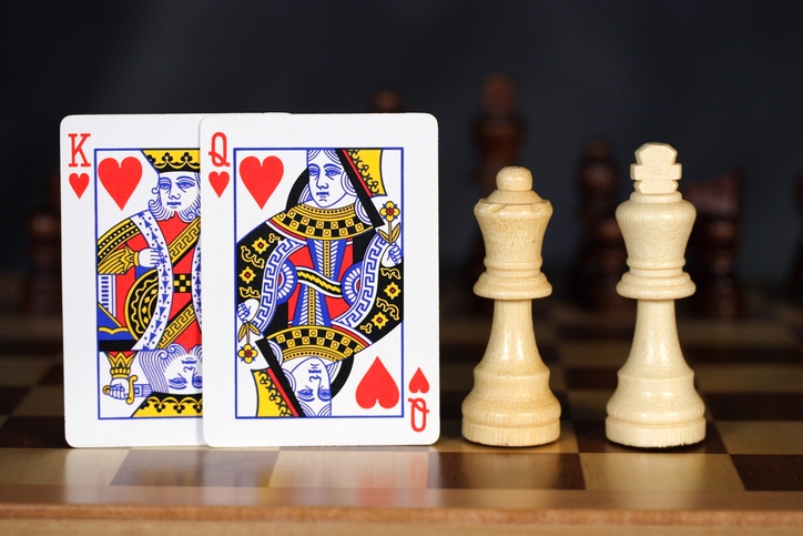 Card and Chess Kings and Queens (Photo credit: Getty Images/DeanAustinPhotography)