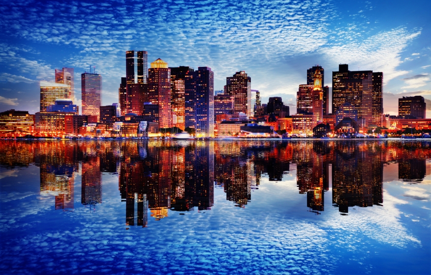 View of Boston from the water. Credit: iStock.com/buzbuzzer