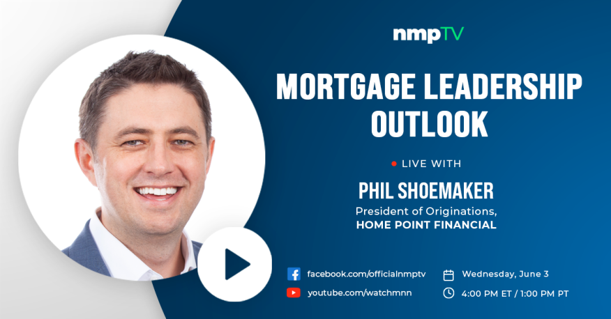 Headshot of Phil Shoemaker and marketing info for Mortgage Leadership Outlook.