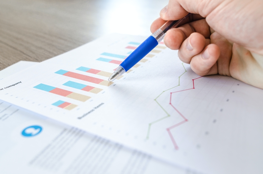 Analyzing charts and data