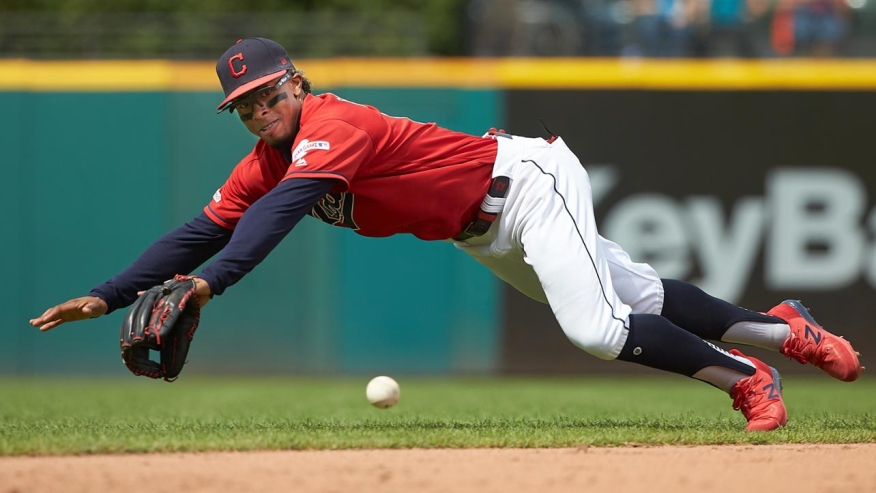 Cleveland Indians Top 10 Photos of the Year: #9 Francisco Lindor flashing the leather. Dan Mendlik/Cleveland Indians 