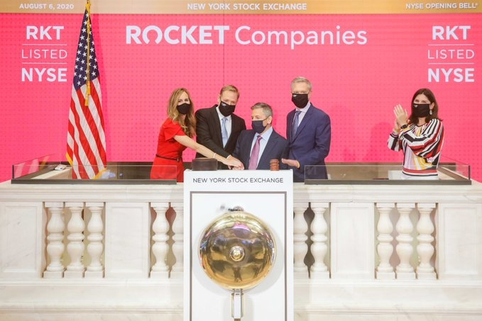 Rocket rings the NYSE opening bell