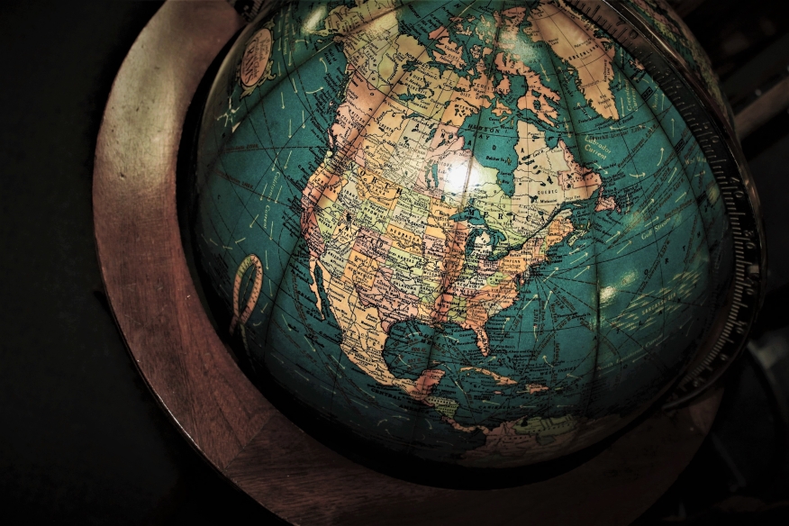 Photo of a globe.