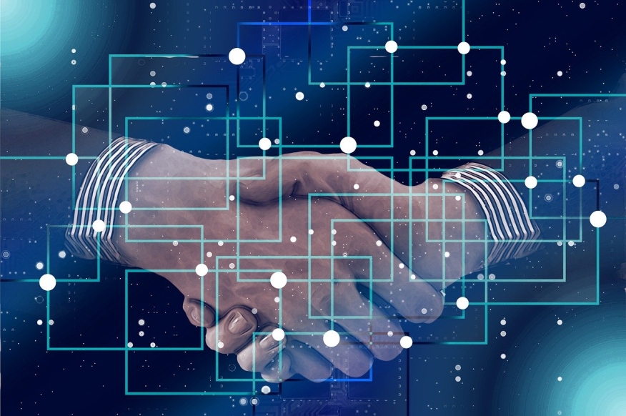 block chain handshake