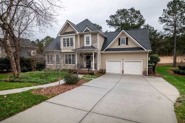 Big home in suburban neighborhood.