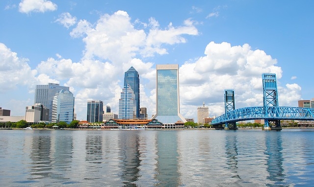 View of downtown Jacksonville, Florida.