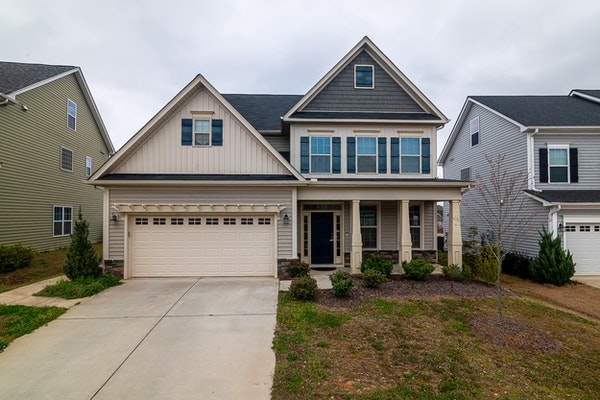 Photo of a suburban house.