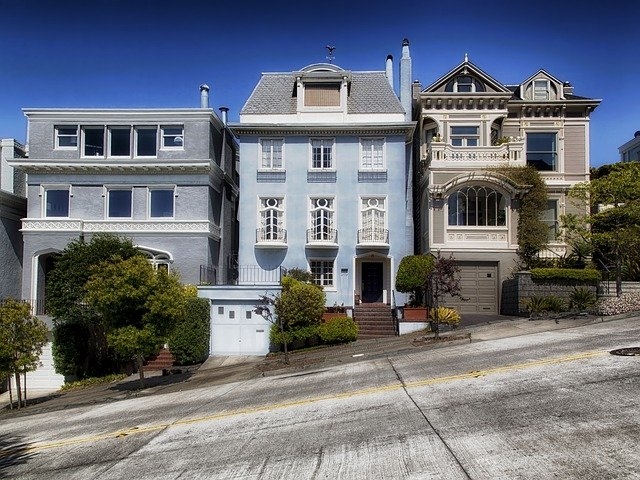 Houses in San Francisco. 