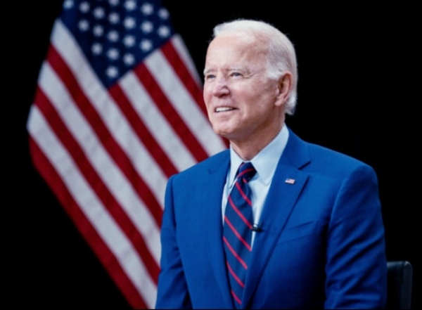 Photo of Joe Biden. This file is a work of an employee of the Executive Office of the President of the United States, taken or made as part of that person's official duties. As a work of the U.S. federal government, it is in the public domain.