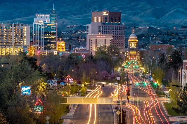 Photo of downtown Boise, ID.