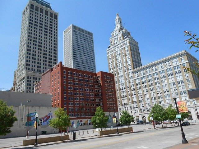 Photo of downtown Tulsa, Oklahoma.