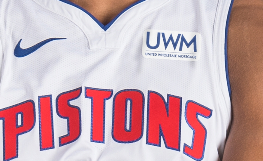 UWM Detroit Pistons Jersey Patch