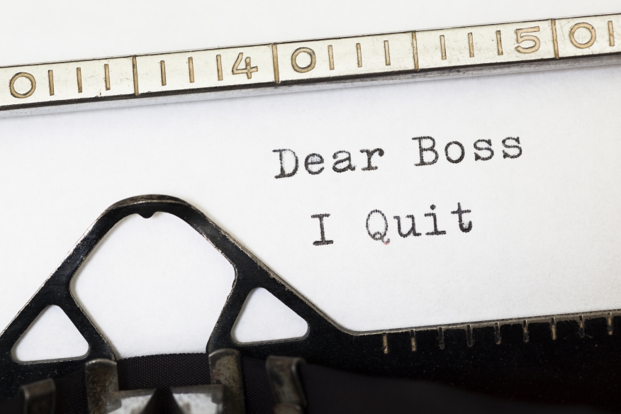 'Dear Boss, I Quit' Pic