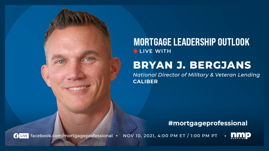 Photo of Bryan Bergjans and marketing for Nov. 10, 2021 MLO.