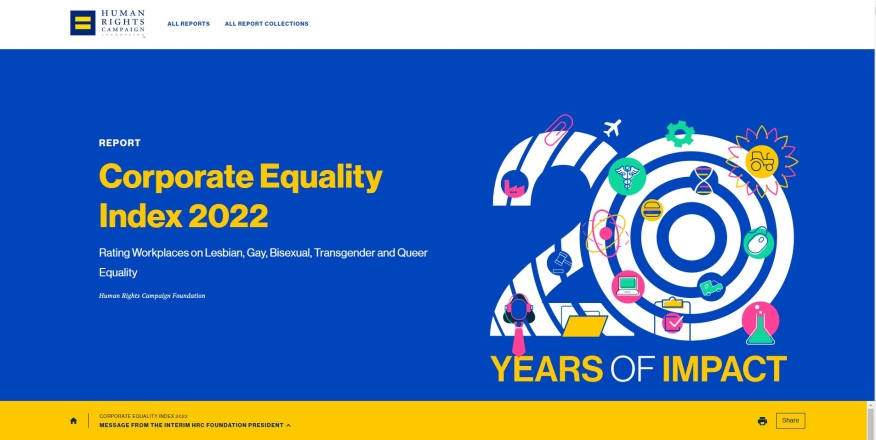 Human Rights Campaign Foundation CEI 2022