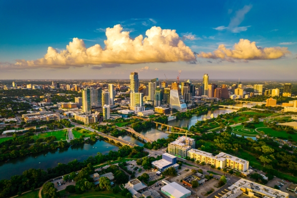 Aerial view of Austin, TX. Credit: iStockphoto.com/RoschetzkyIstockPhoto