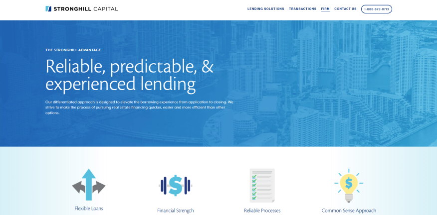 Stronghill Capital website