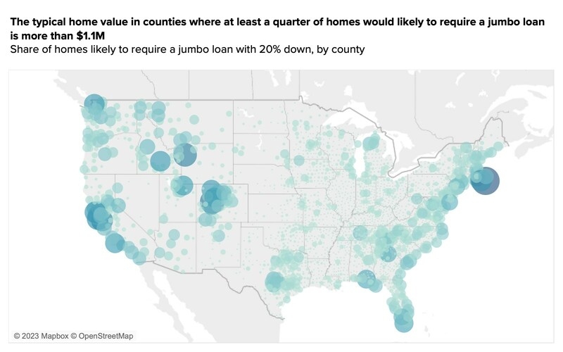 Jumbo Loan Map Zillow