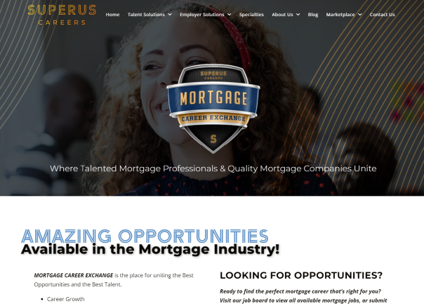 Mortgage Career Exchange website