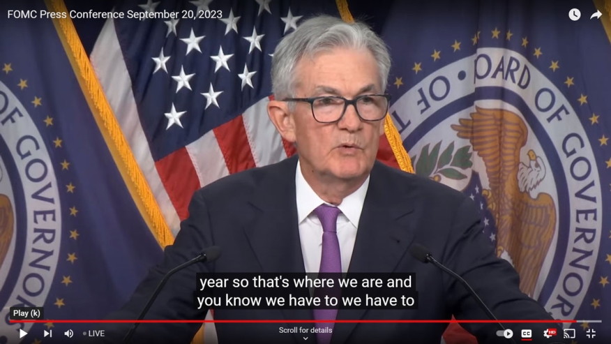 Jerome Powell 20230920