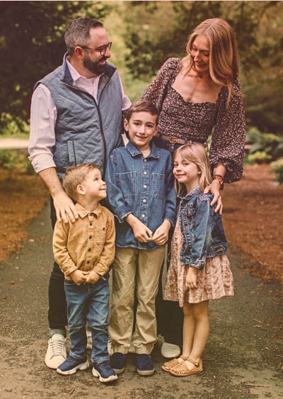 James Allen w/his family