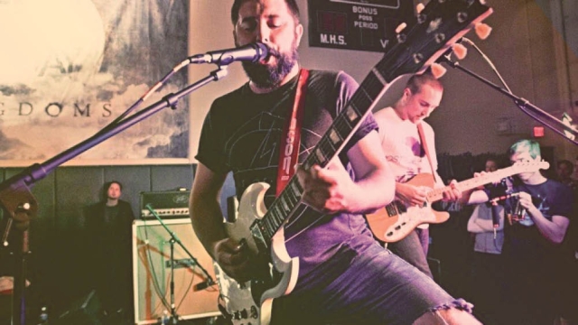 James Allen playing with his band