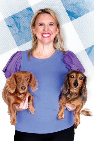 Jacqueline Crider with her dogs