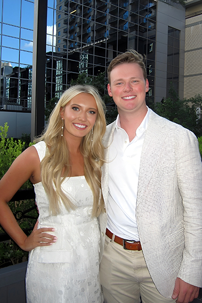 Taylor Behm with wife