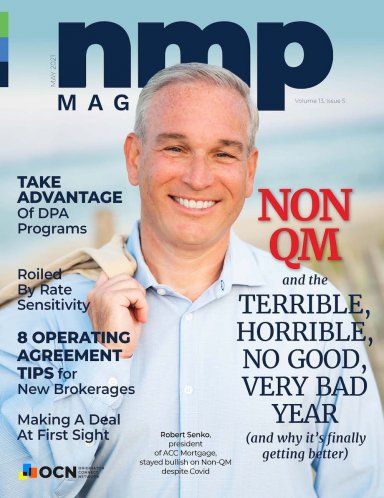 Robert Senko, Non QM Professional, smiling on the cover of the new NMP Magazine