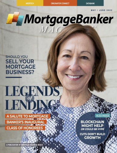 Cover of the 2022 May/June Edition of Mortgage Banker Magazine