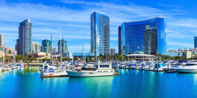 Sunny San Diego's harbor, site of the San Diego edition of the California Mortgage Expo